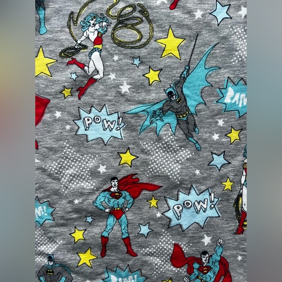 Little Sleepies Play Collection Justice League Super Heroes Sweatshirt size 7 - Picture 2 of 5